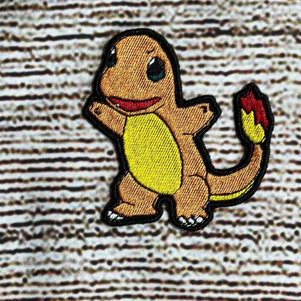 Charmander iron on patch